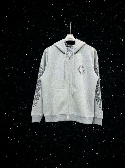 Chrom hearts hoodie - grey