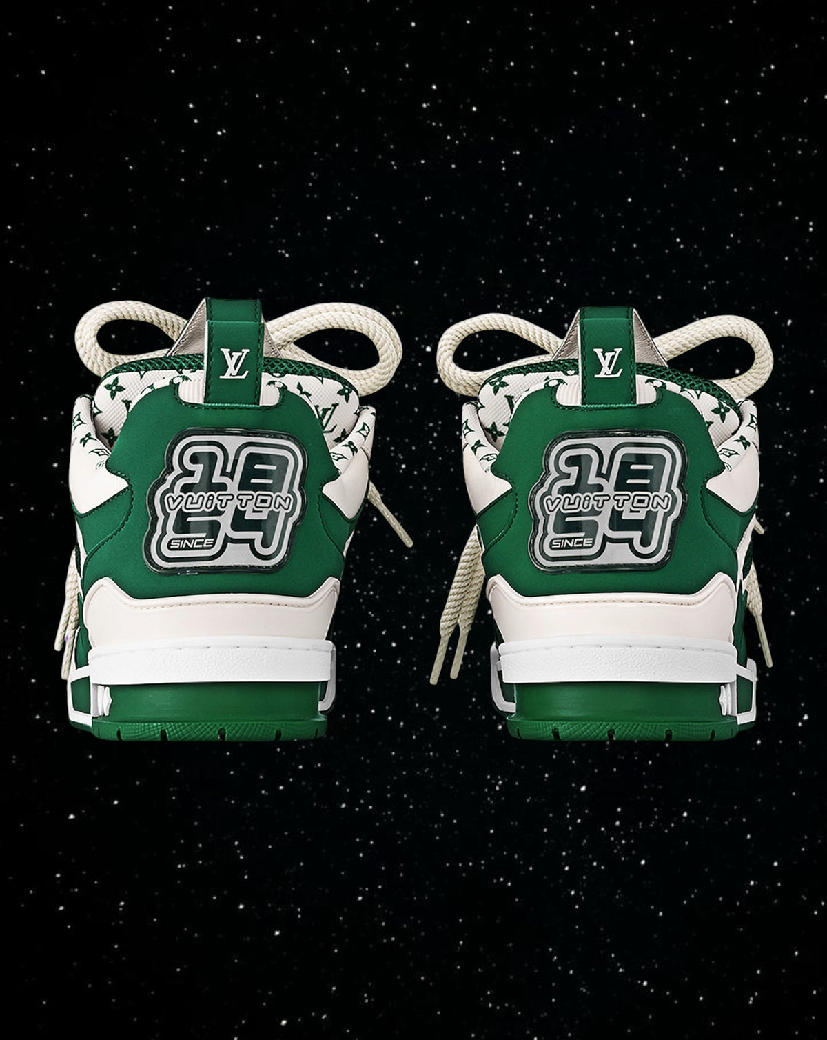 Lv skates “green” and white