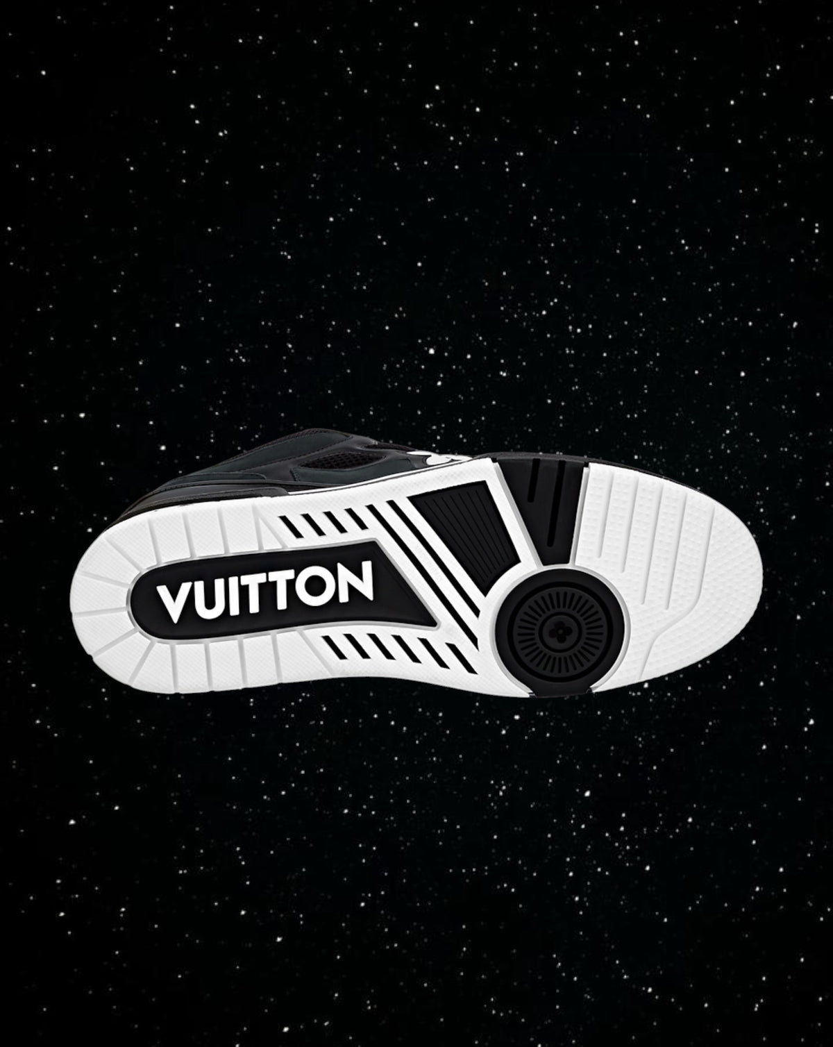 LV skates black and white