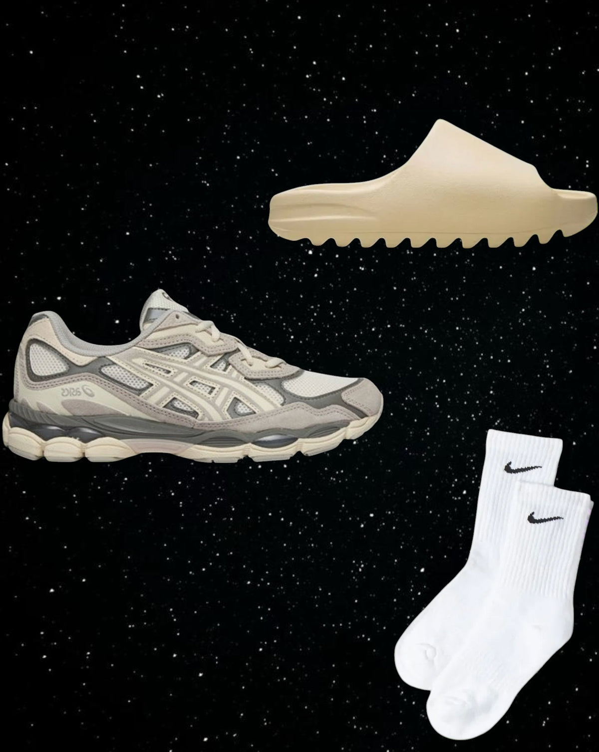 Asics gel NYC combo “oyster grey”