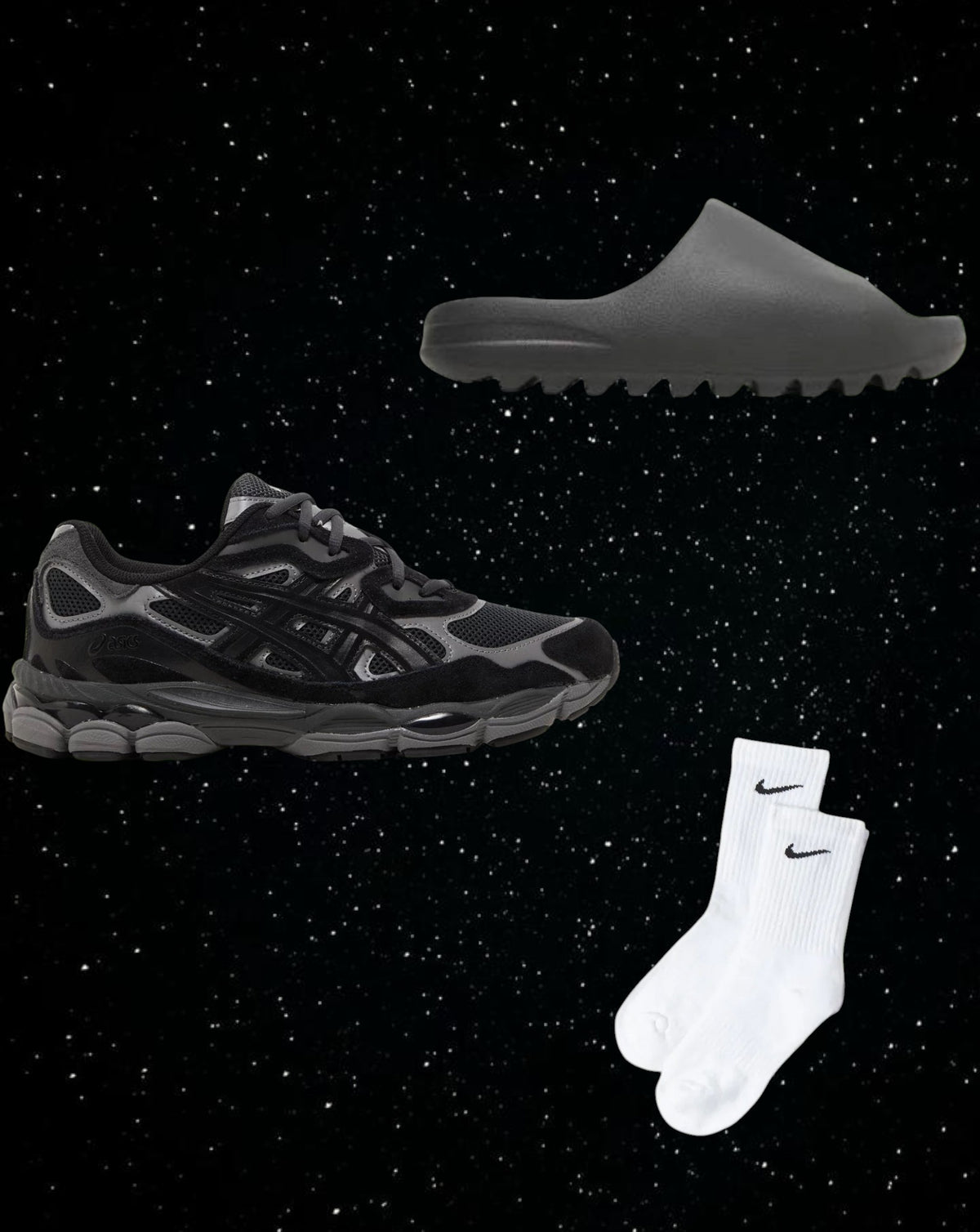 Asics gel NYC combo “black graphite”