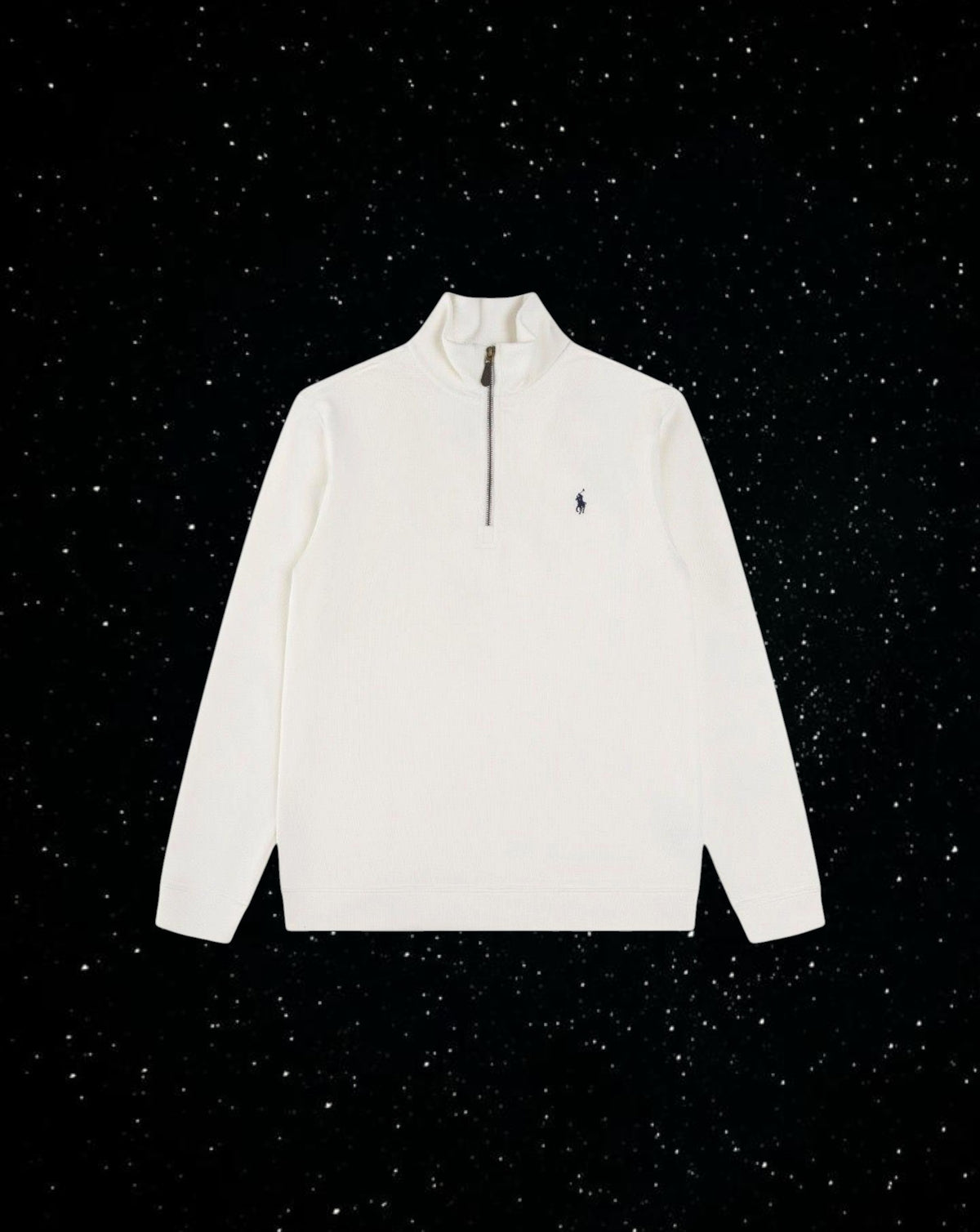Ralph lauren quarter zip “white”