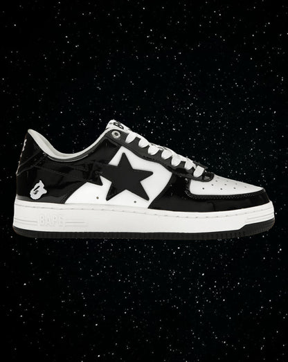 Bape sta patent leather (black & white)