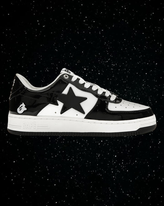 Bape sta patent leather (black & white)