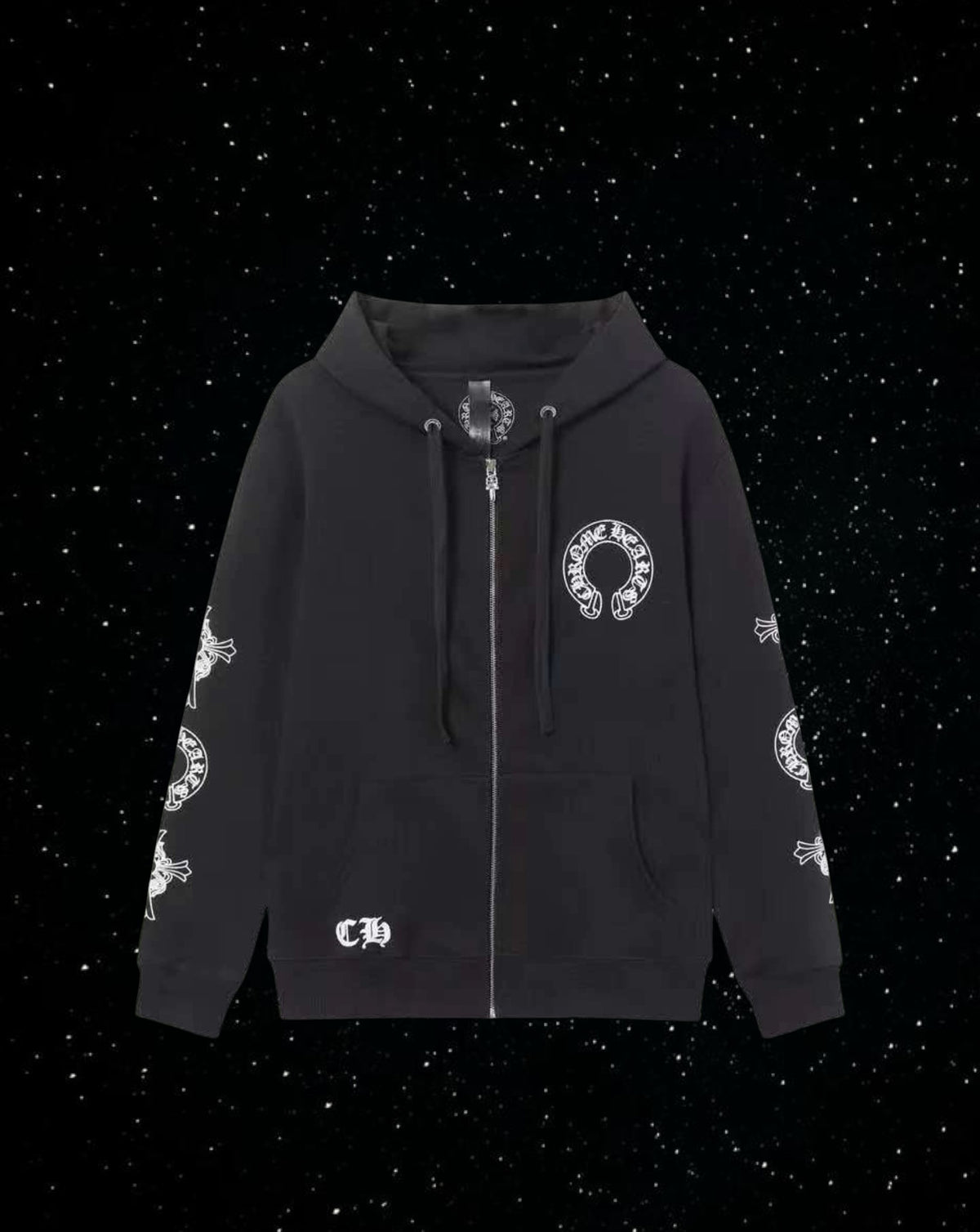 Chrome hearts zip up “black”