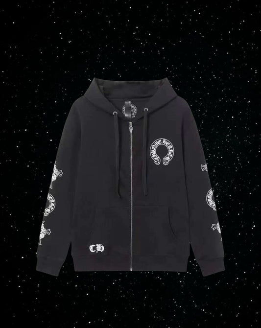 Chrome hearts zip up “black”