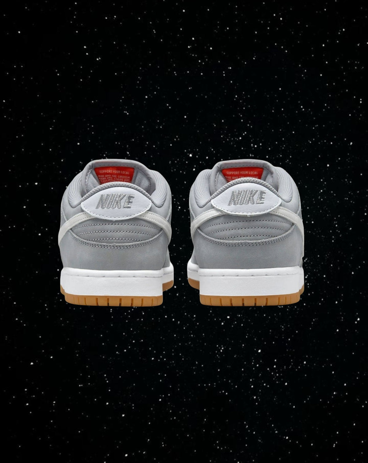 Grey wolf gum sb dunks