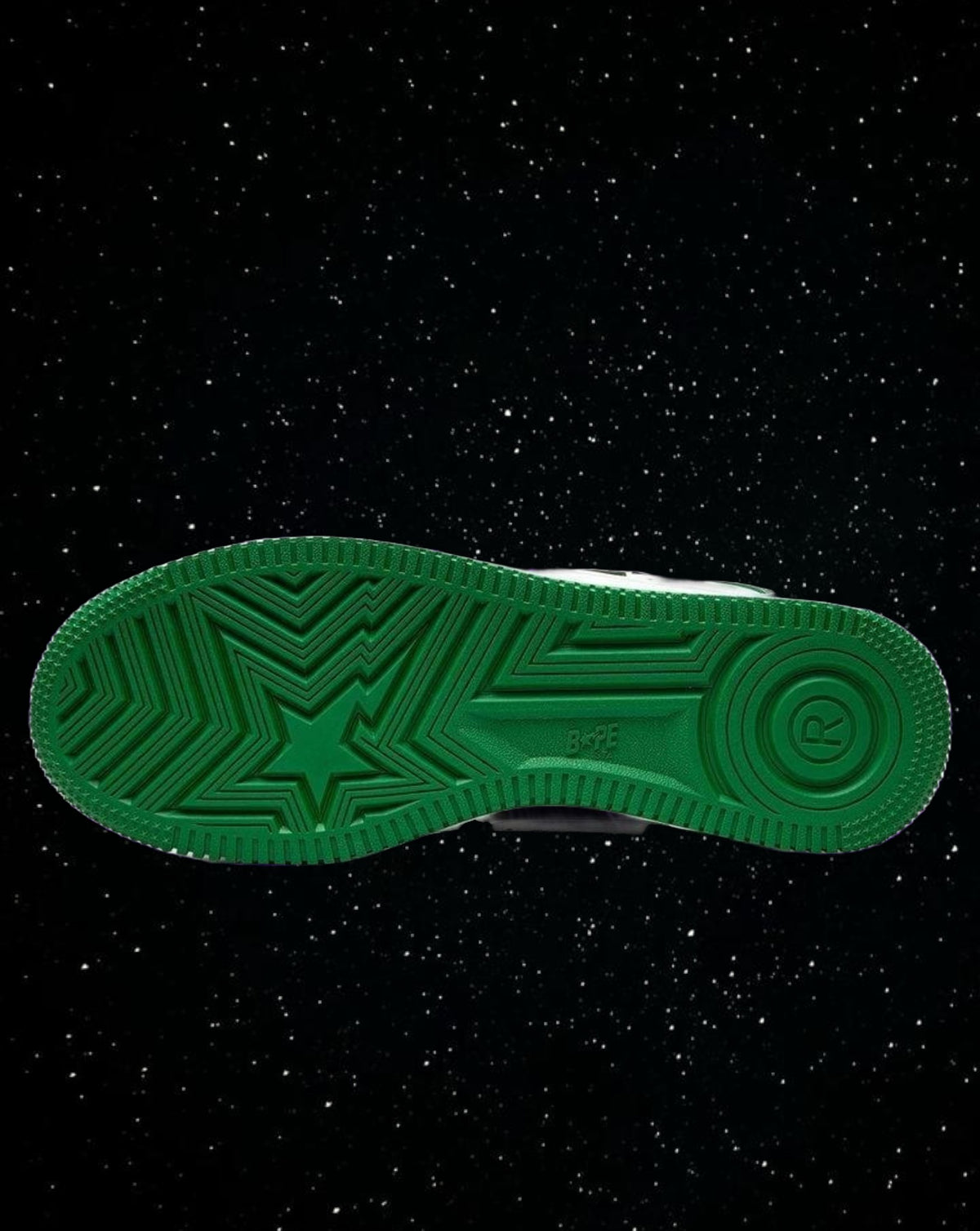 Bape sta patent leather (green and white)