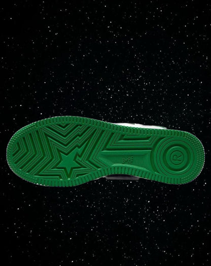 Bape sta patent leather (green and white)
