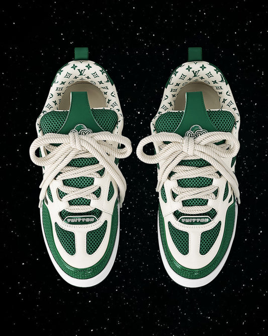 Lv skates “green” and white