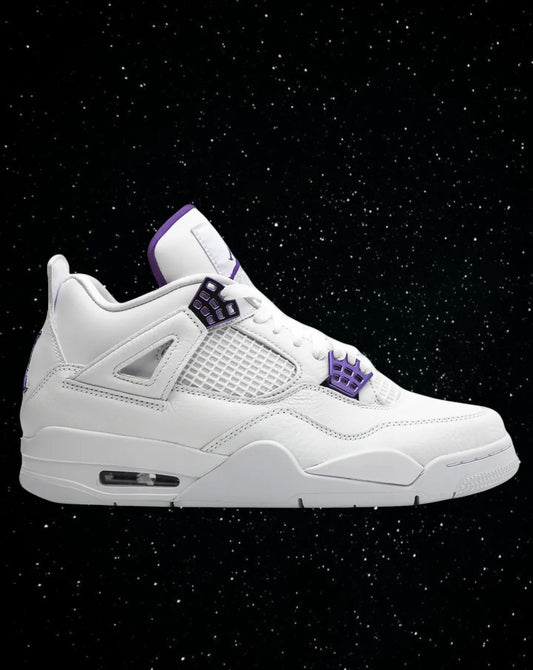 Jordan 4 purple metallic