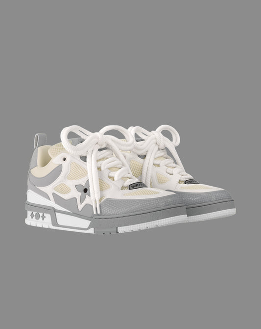 LV skates grey and white