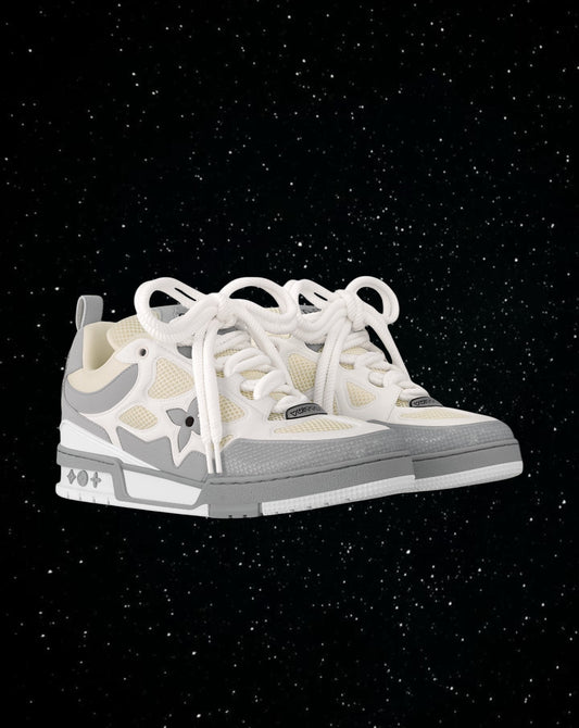 LV skates grey and white