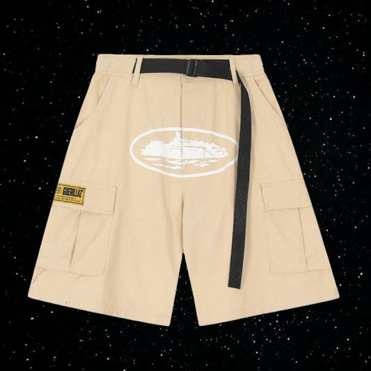 Corteiz cargo shorts (beige)