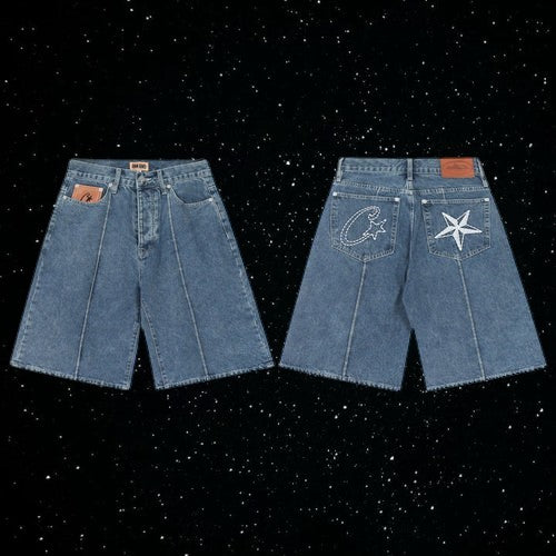 Corteiz c star jorts - blue