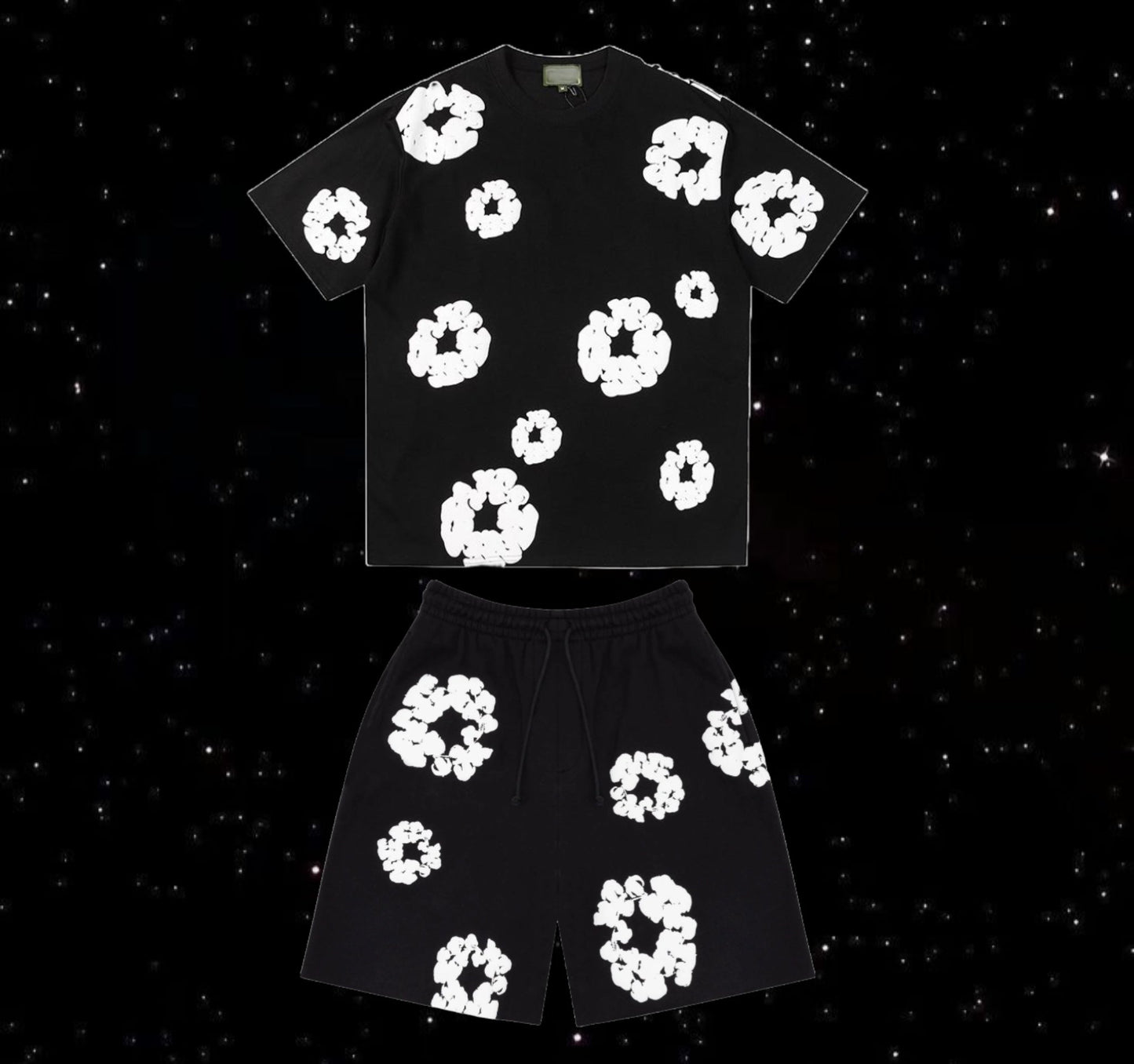 Denim tears set (black & white)