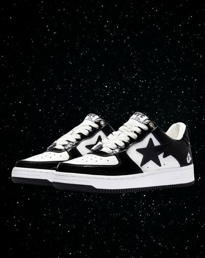 Bape sta patent leather (black & white)