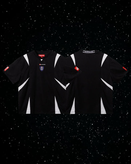 Supreme crest soccer jersey - black