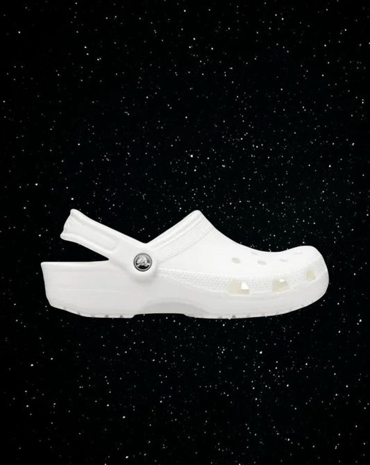 Classic white crocs