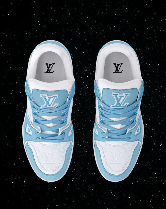 Lv trainers baby blue