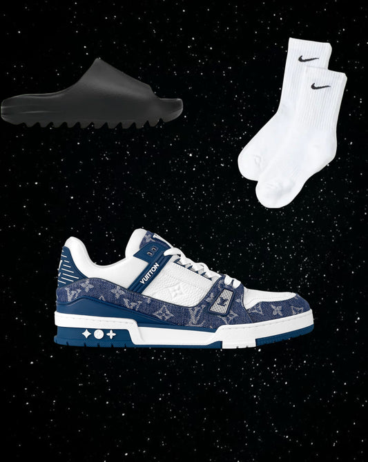 Blue Lv trainers Eid combo