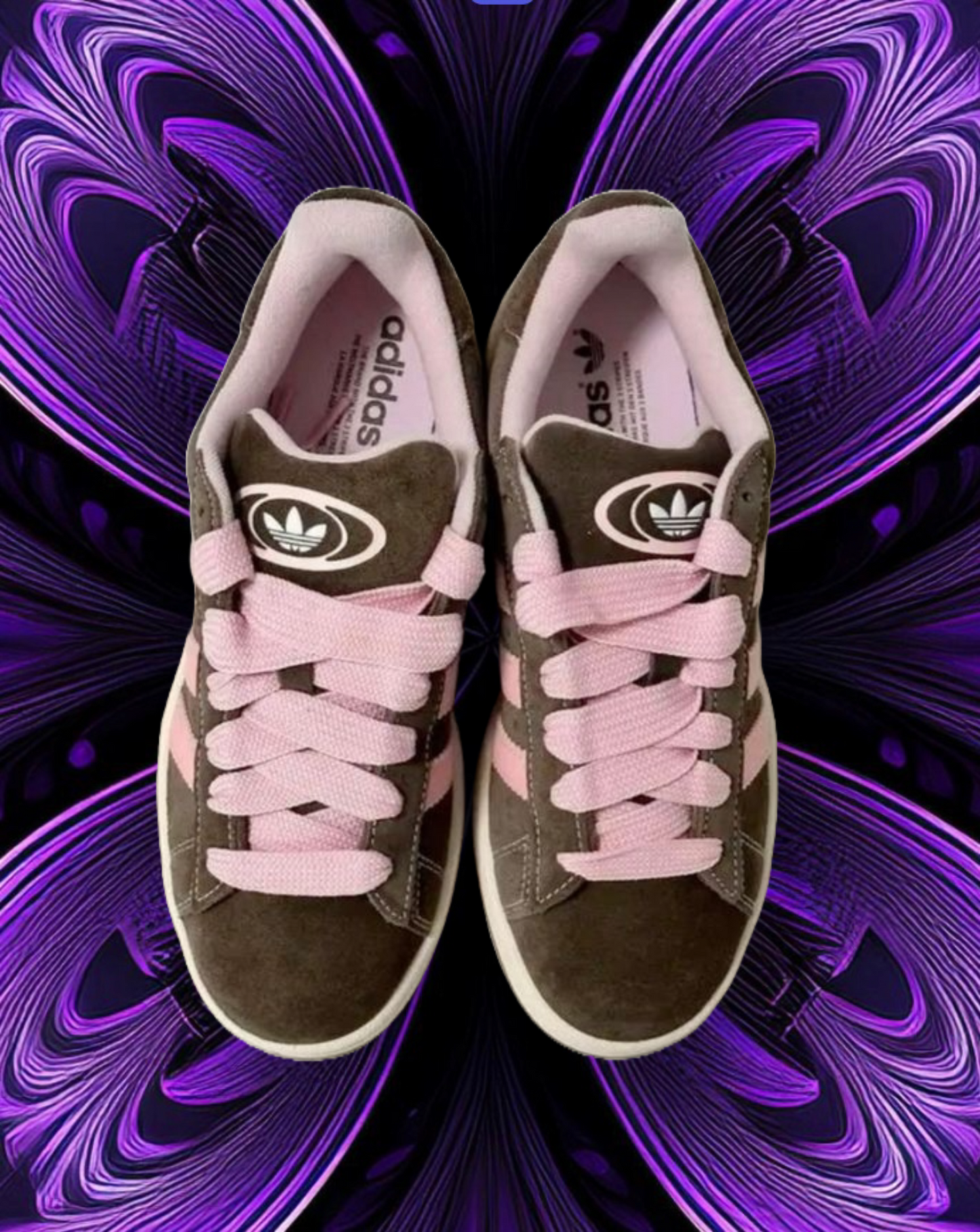 Adidas campus brown and pink