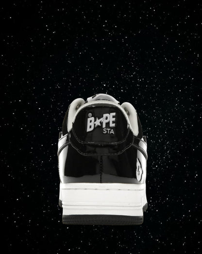 Bape sta patent leather (black & white)