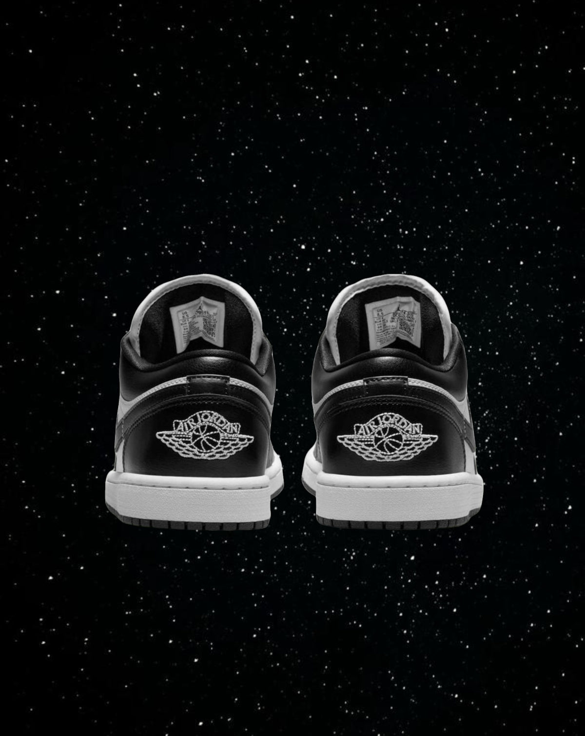 Jordan 1 low black and white