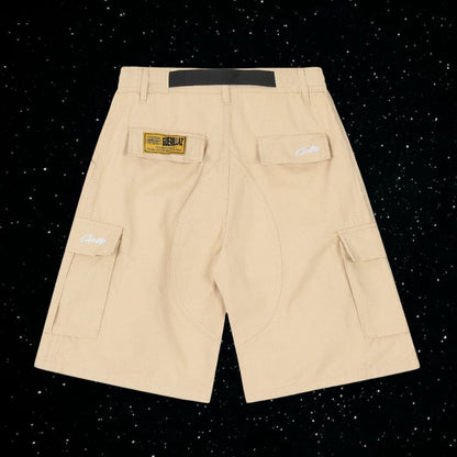 Corteiz cargo shorts (beige)