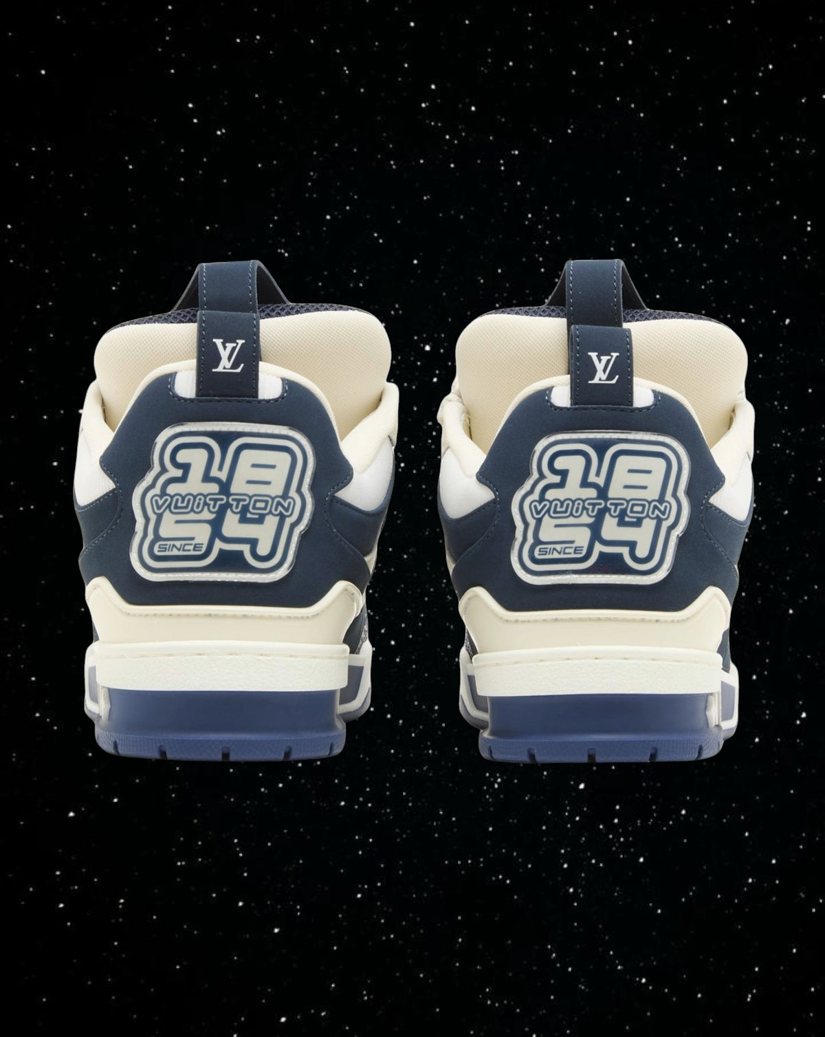 LV skates (blue and white)