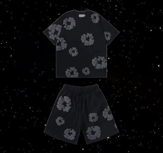 Denim tears set (black and grey)