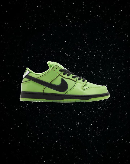 Powerpuff girls X Nike sb dunks (buttercup)